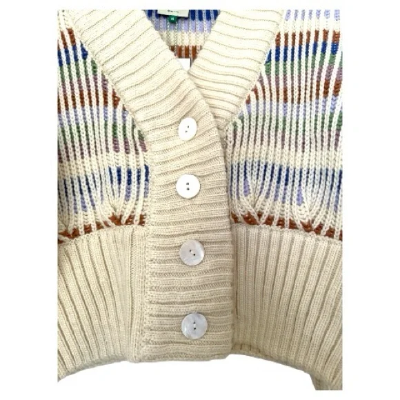 FARM Rio Bold Stitch Knit Cardigan, Size M, NWT - Picture 9 of 15